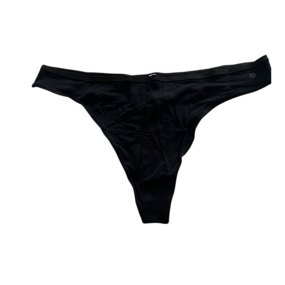Allbirds Trino Thong Underwear Panty True Black‎ Wool Blend Sz XL NWT